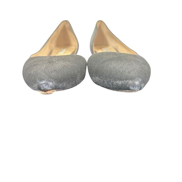 Cole Haan Women's Pointed Toe D'Orsay Flats 6.5B black Leather calf hair - Picture 4 of 10